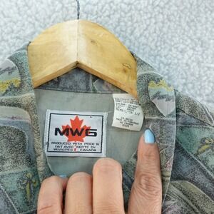 MWG Mens L15 1/2‎ Shirt Western Button Down Long Sleeve Novelty Print Canadian